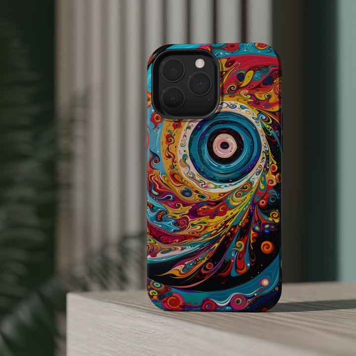 Vibrant Cosmic Swirl - MagSafe Tough Case