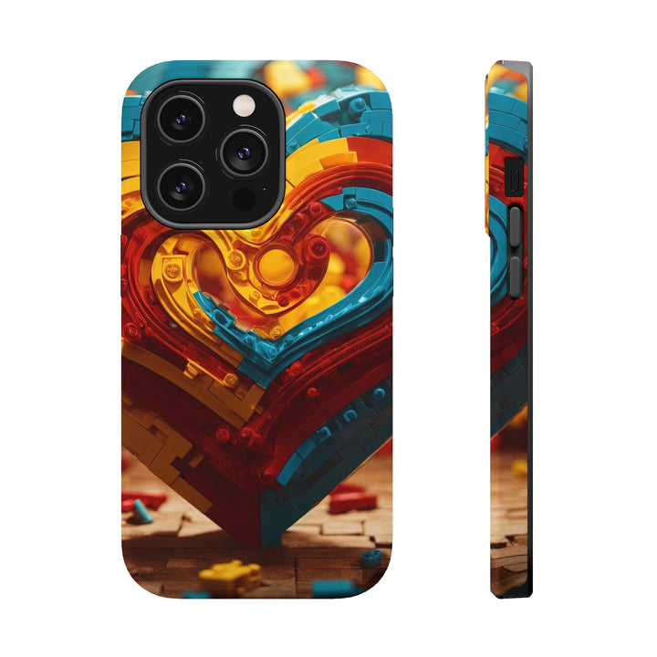 Colorful Heart Construction - MagSafe Tough Case