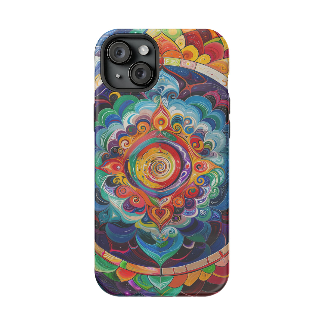 Vibrant Cosmic Mandala - MagSafe Tough Case