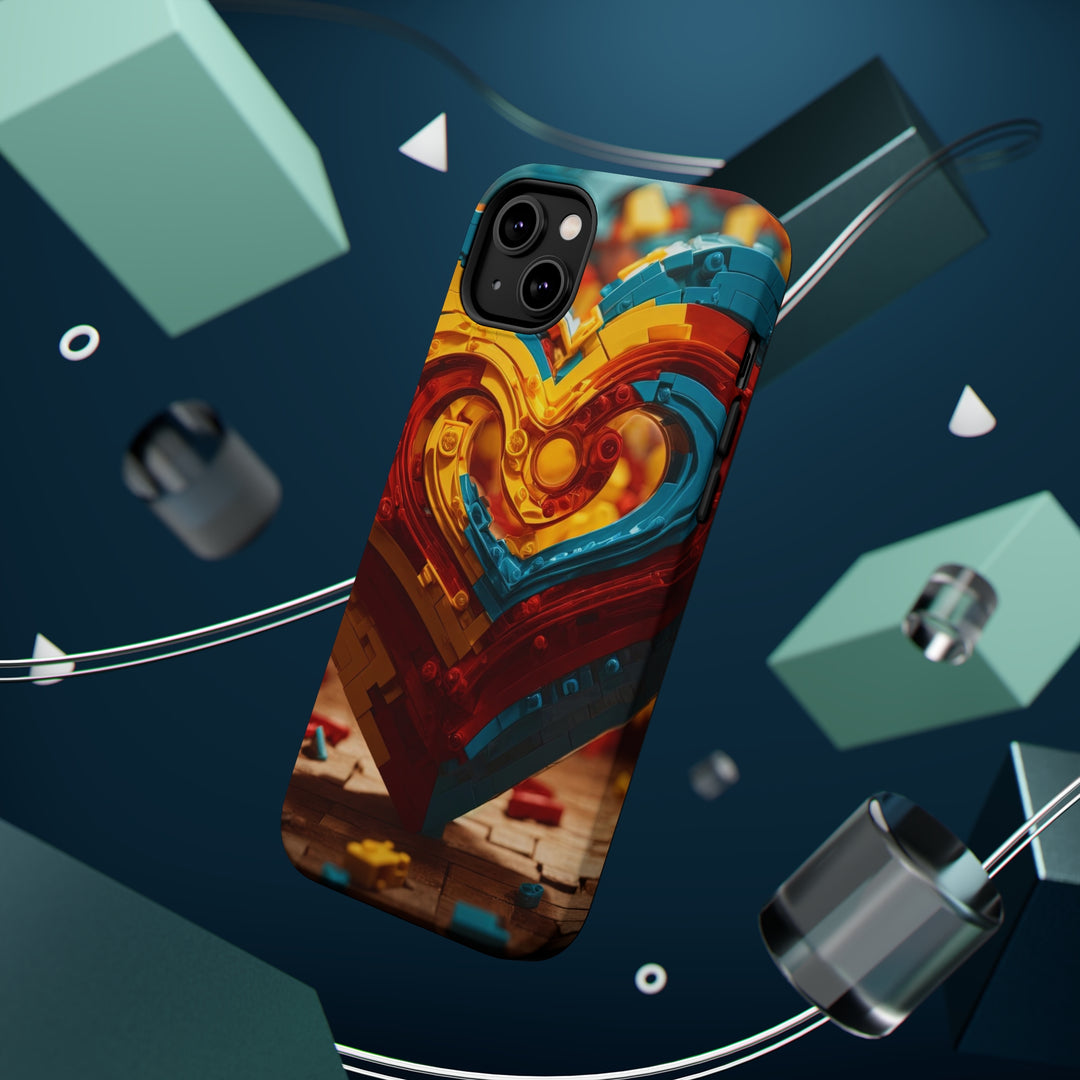 Colorful Heart Construction - MagSafe Tough Case