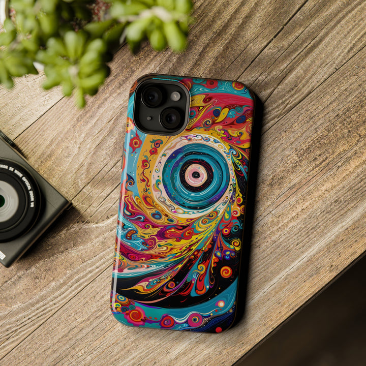 Vibrant Cosmic Swirl - MagSafe Tough Case