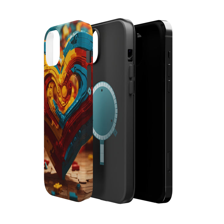 Colorful Heart Construction - MagSafe Tough Case