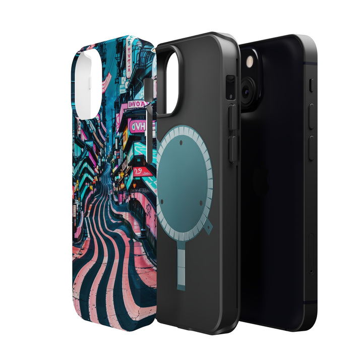 Vibrant Urban Waves - MagSafe Tough Case