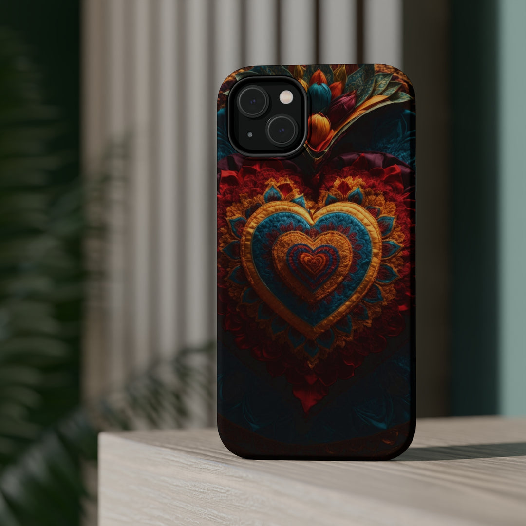 Floral Heart Tapestry - MagSafe Tough Case