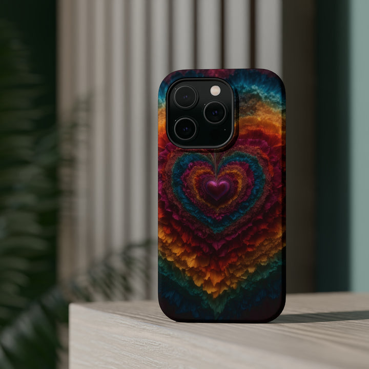 Vibrant Heart Layers - MagSafe Tough Case