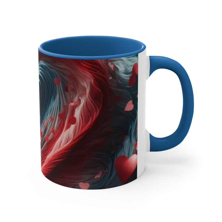 Swirling Heart Embrace - Accent Coffee Mug