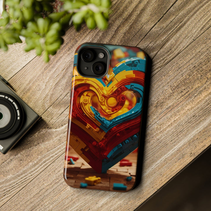 Colorful Heart Construction - MagSafe Tough Case