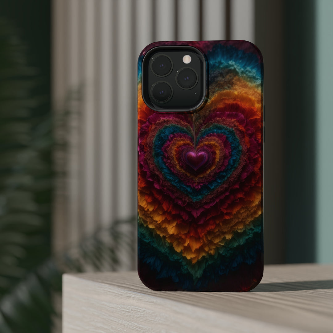 Vibrant Heart Layers - MagSafe Tough Case