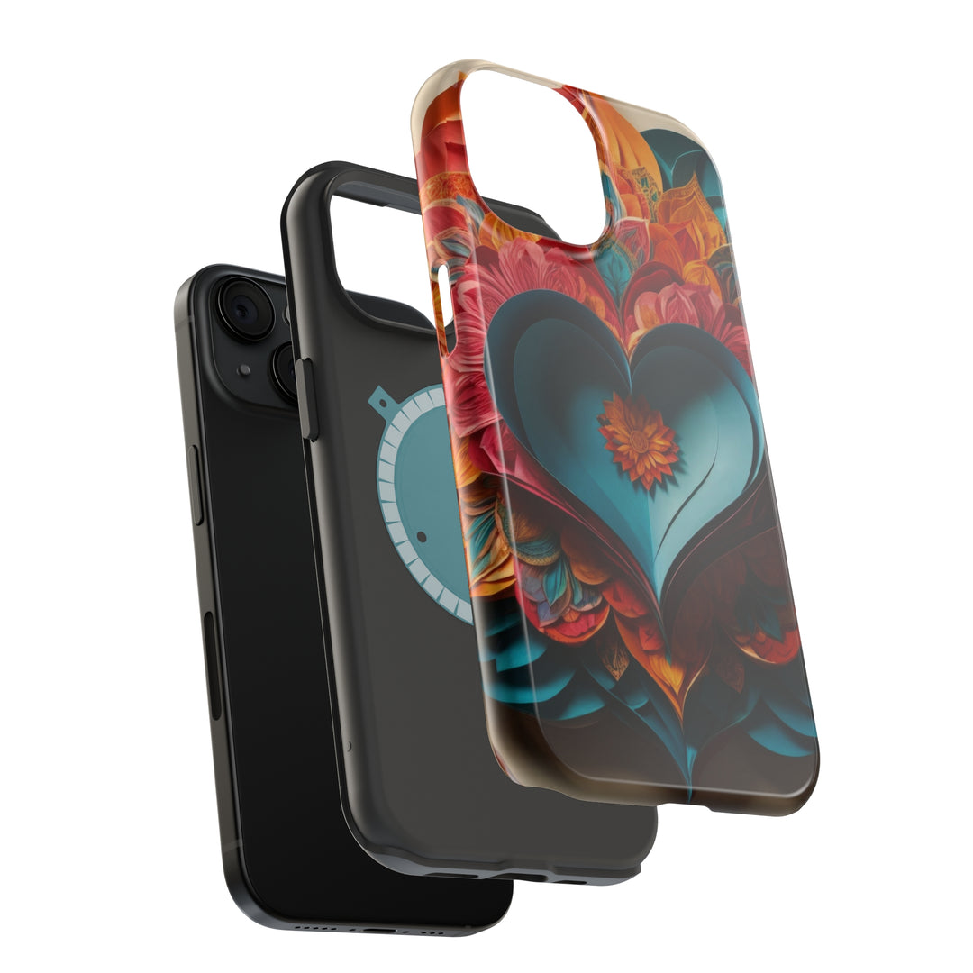 Colorful Heart Blossoms - MagSafe Tough Case