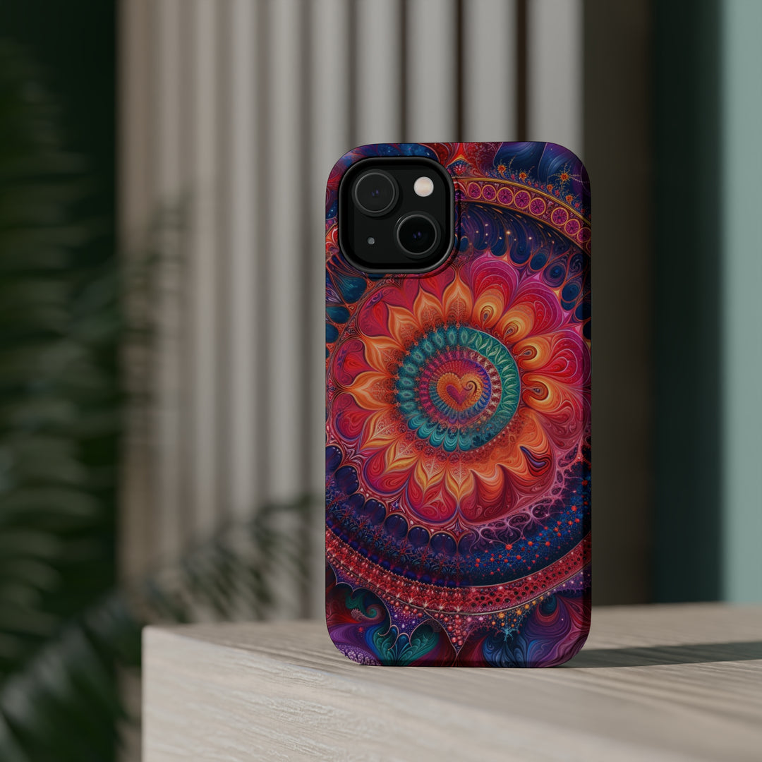 Vibrant Spiral Mandala - MagSafe Tough Case