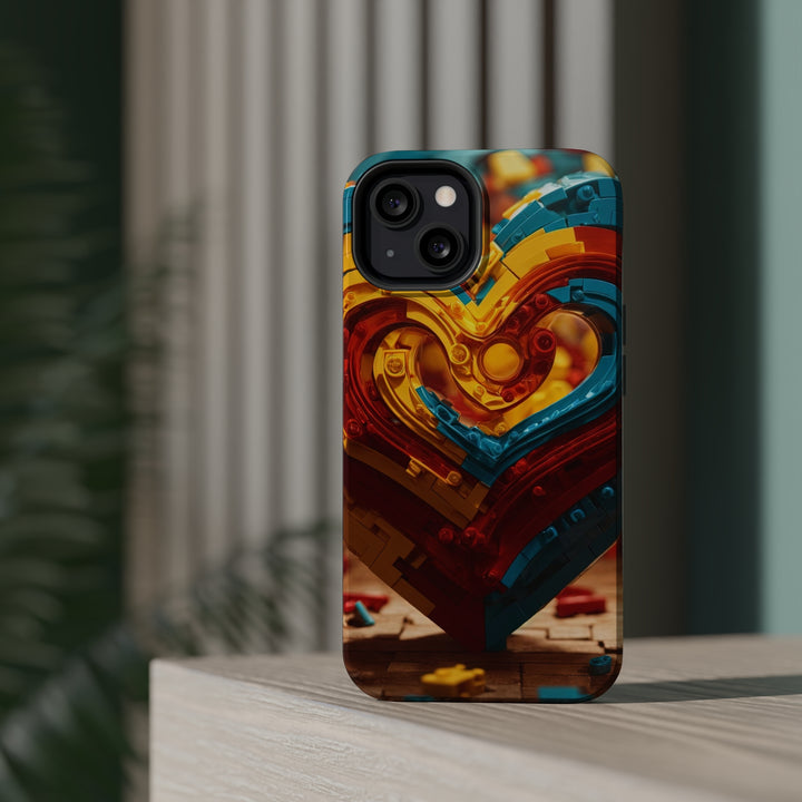 Colorful Heart Construction - MagSafe Tough Case