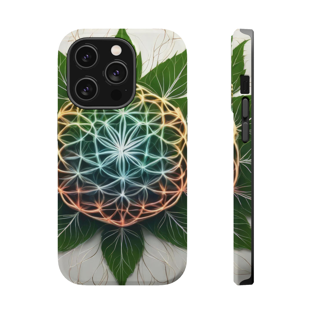 Vibrant Geometric Botanical - MagSafe Tough Case