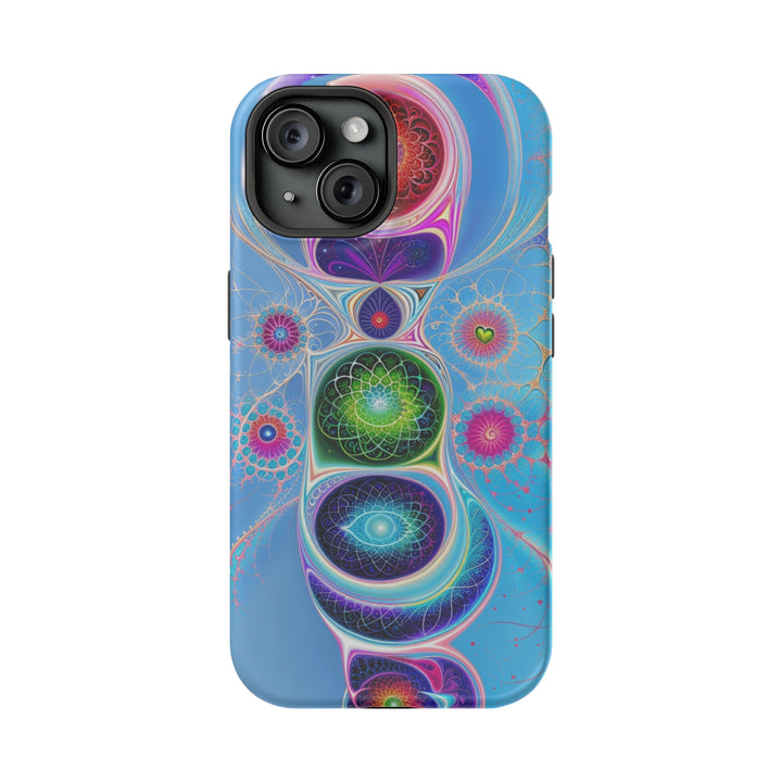 Vibrant Fractal Blossoms - MagSafe Tough Case