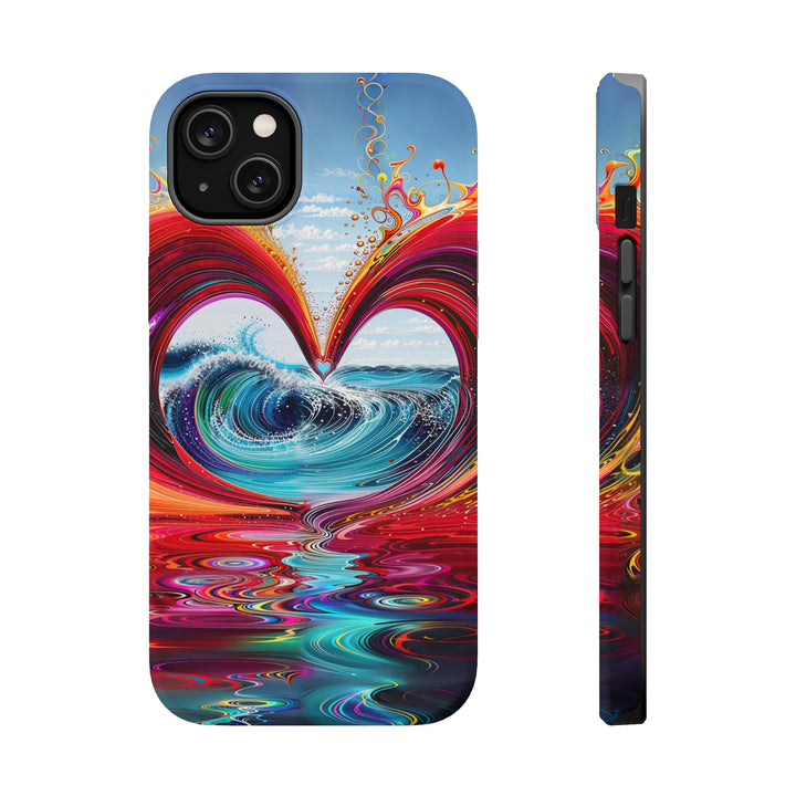 Vibrant Heart Waves - MagSafe Tough Case