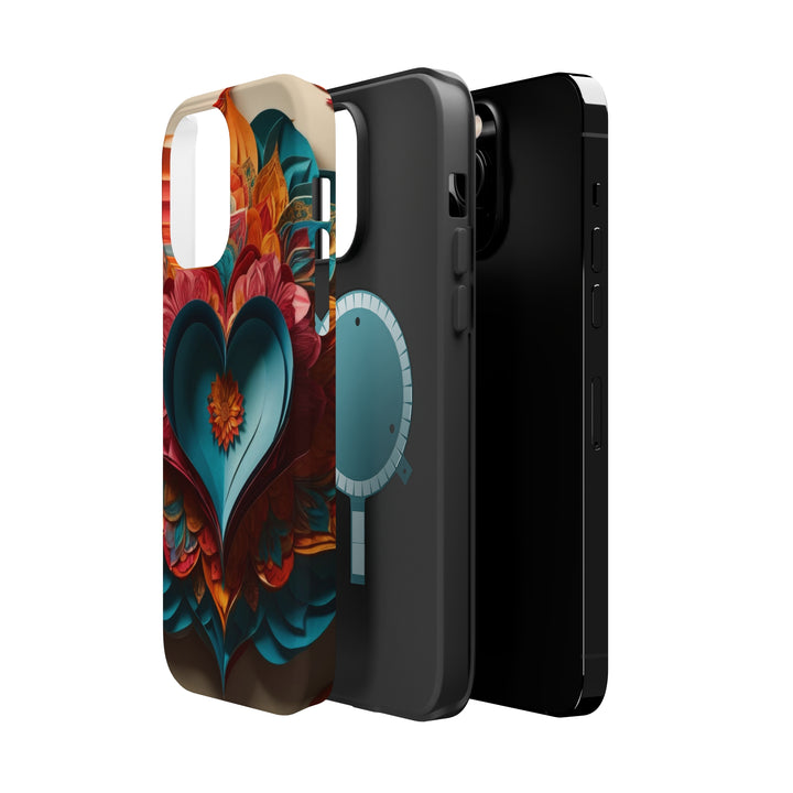 Colorful Heart Blossoms - MagSafe Tough Case
