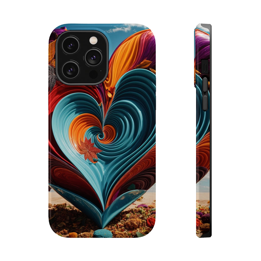 Vibrant Heart Spiral - MagSafe Tough Case