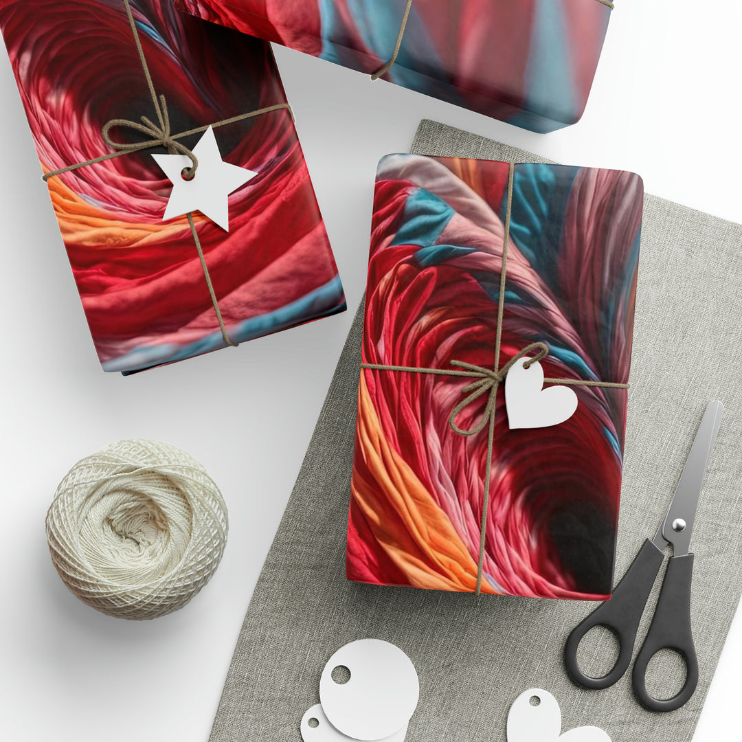 Swirling Color Vortex - Wrapping Paper