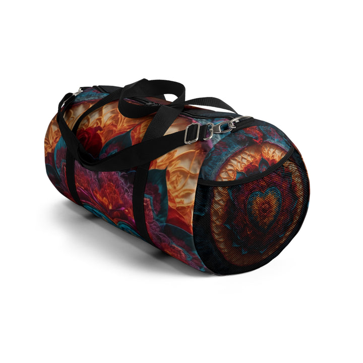 Radiant Floral Mandala - Duffle Bag