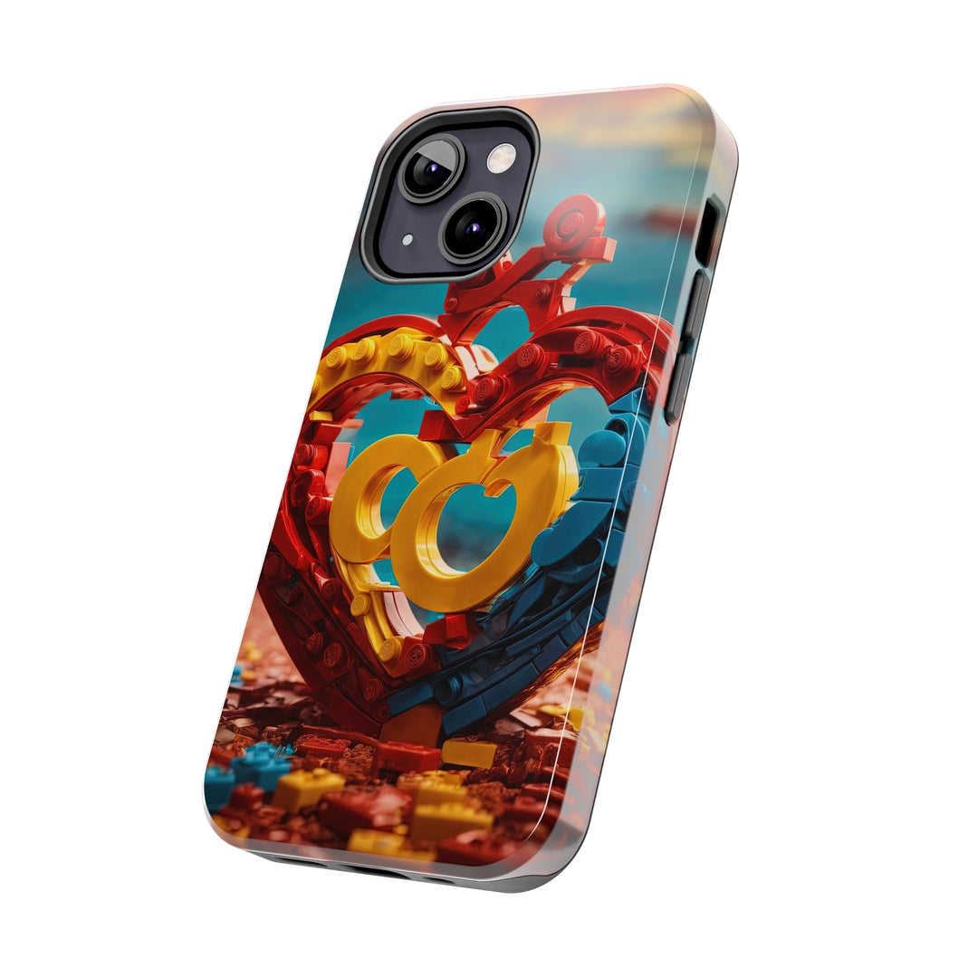 Lego Heart Sunset - Tough Phone Case