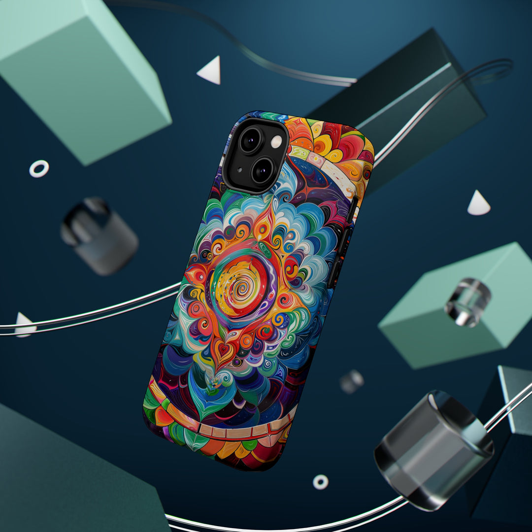 Vibrant Cosmic Mandala - MagSafe Tough Case