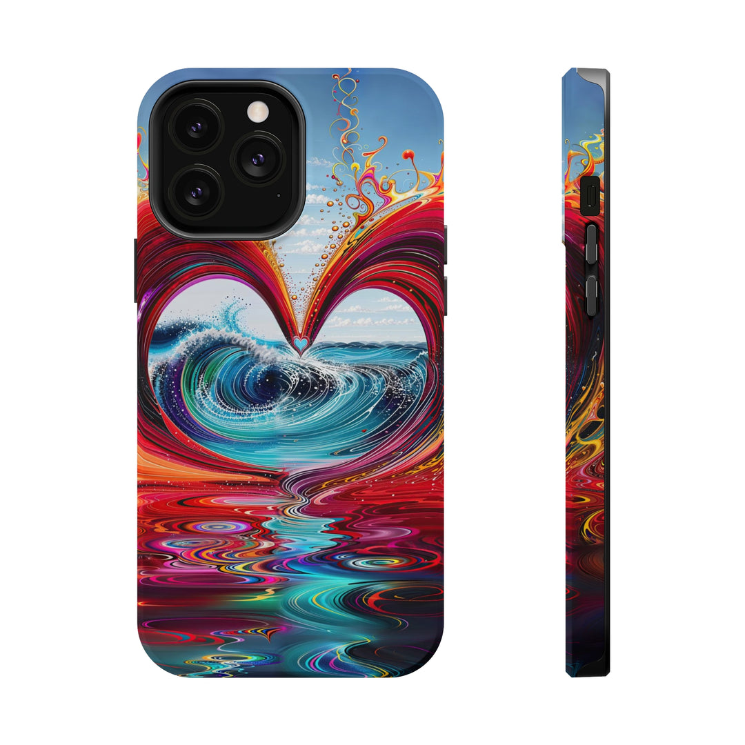 Vibrant Heart Waves - MagSafe Tough Case