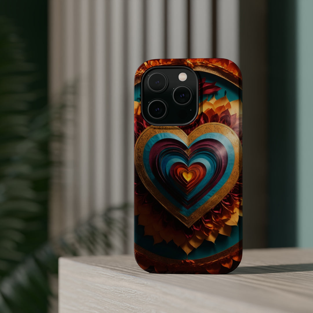 Vibrant Layered Heart - MagSafe Tough Case