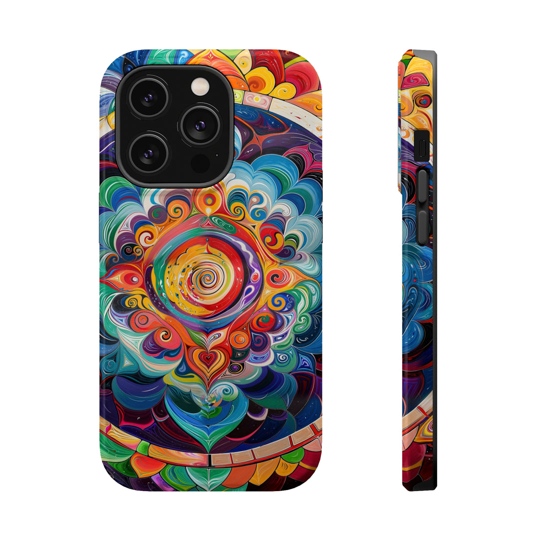 Vibrant Cosmic Mandala - MagSafe Tough Case