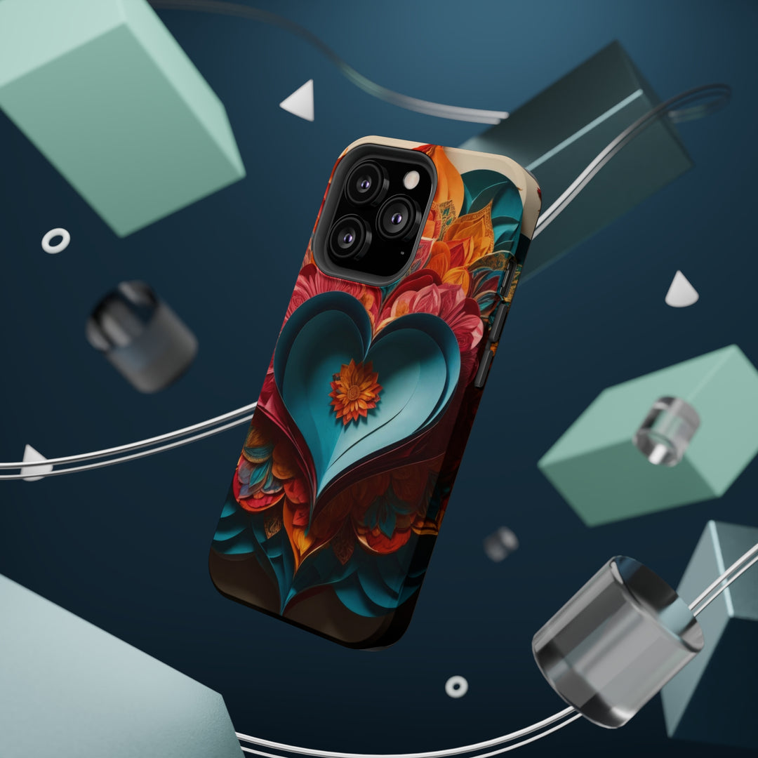 Colorful Heart Blossoms - MagSafe Tough Case