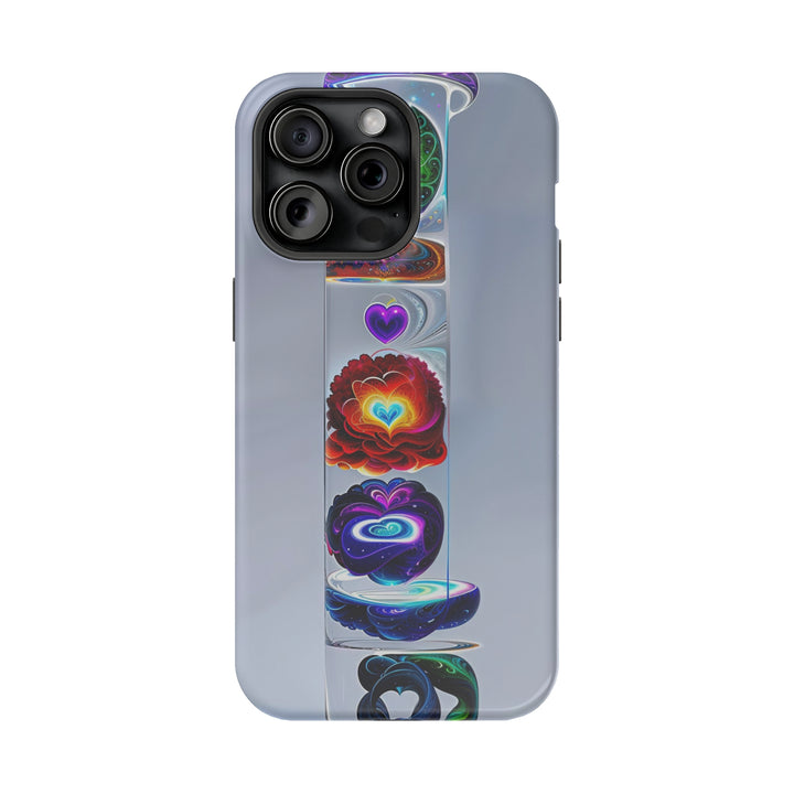 Abstract Chromatic Hearts - MagSafe Tough Case