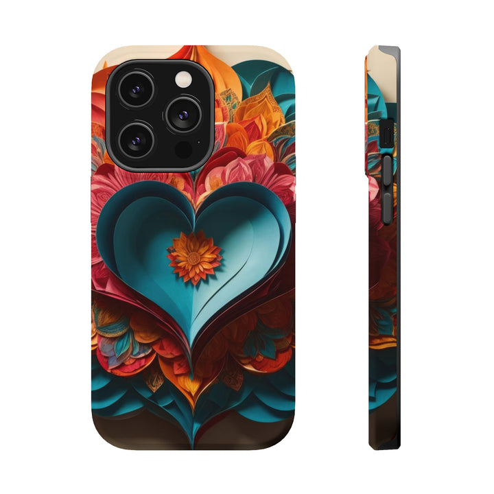 Colorful Heart Blossoms - MagSafe Tough Case