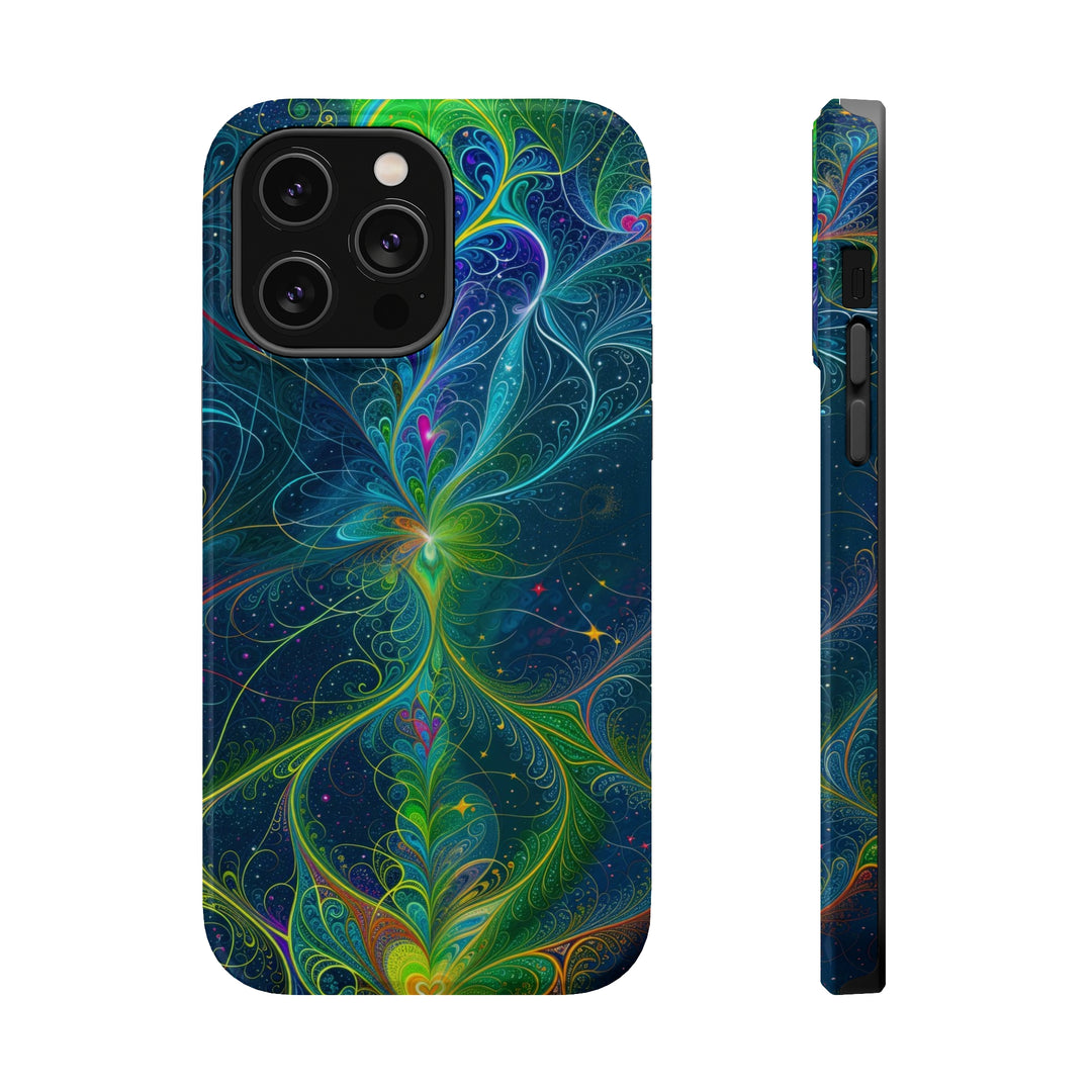 Vibrant Fractal Blossom - MagSafe Tough Case