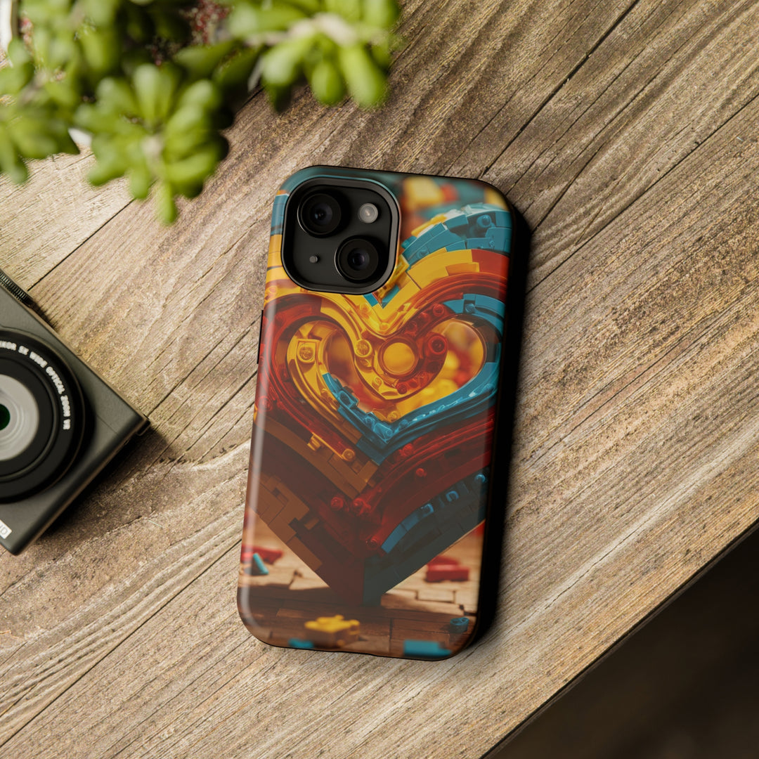 Colorful Heart Construction - MagSafe Tough Case