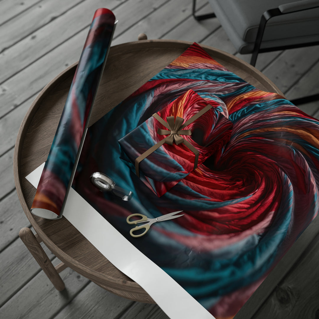 Swirling Color Vortex - Wrapping Paper