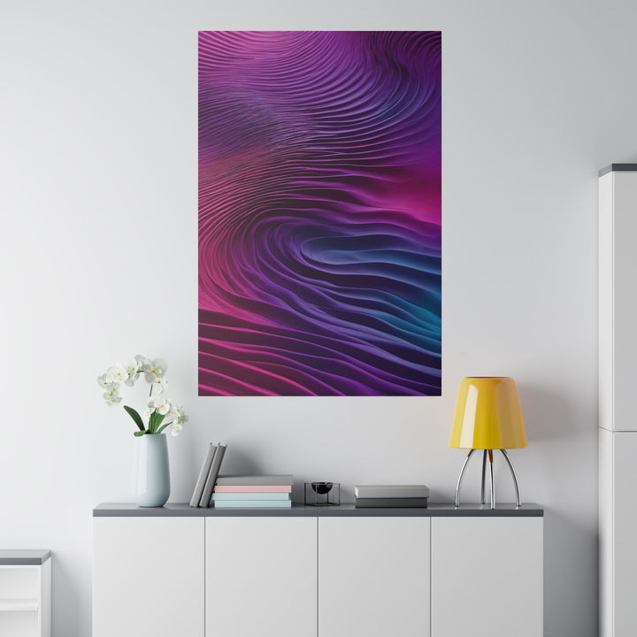 Vibrant Fluid Dynamics - Matte Canvas