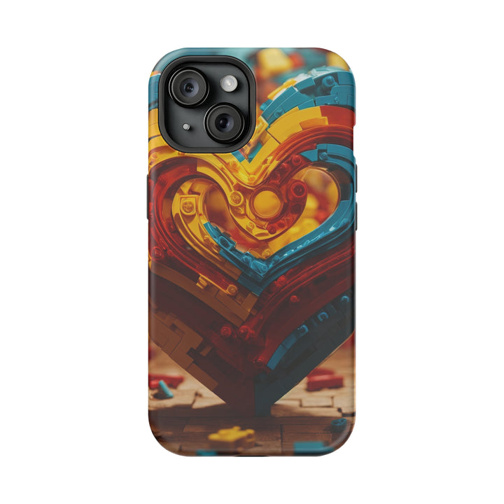 Colorful Heart Construction - MagSafe Tough Case