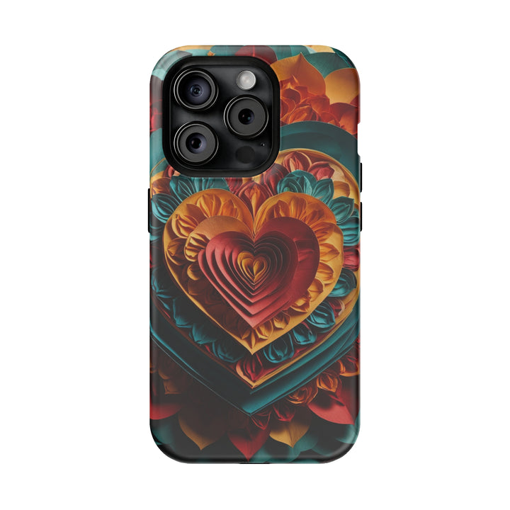 Vibrant Layered Heart - MagSafe Tough Case