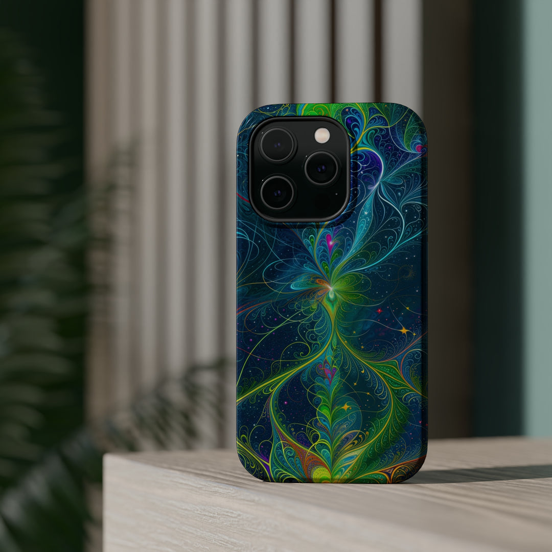 Vibrant Fractal Blossom - MagSafe Tough Case