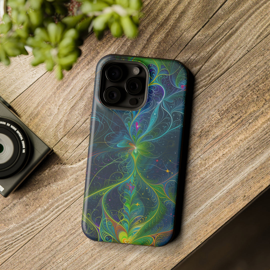 Vibrant Fractal Blossom - MagSafe Tough Case