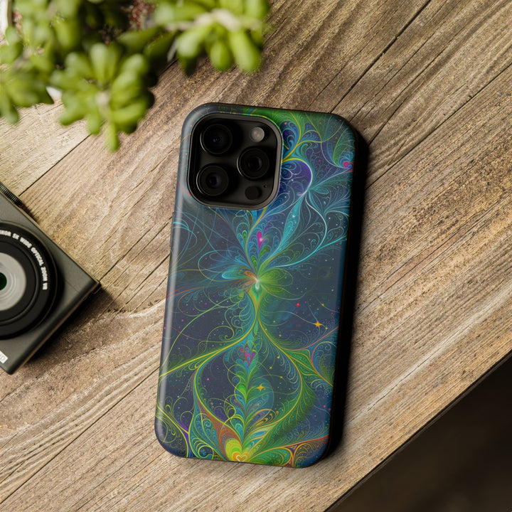 Vibrant Fractal Blossom - MagSafe Tough Case