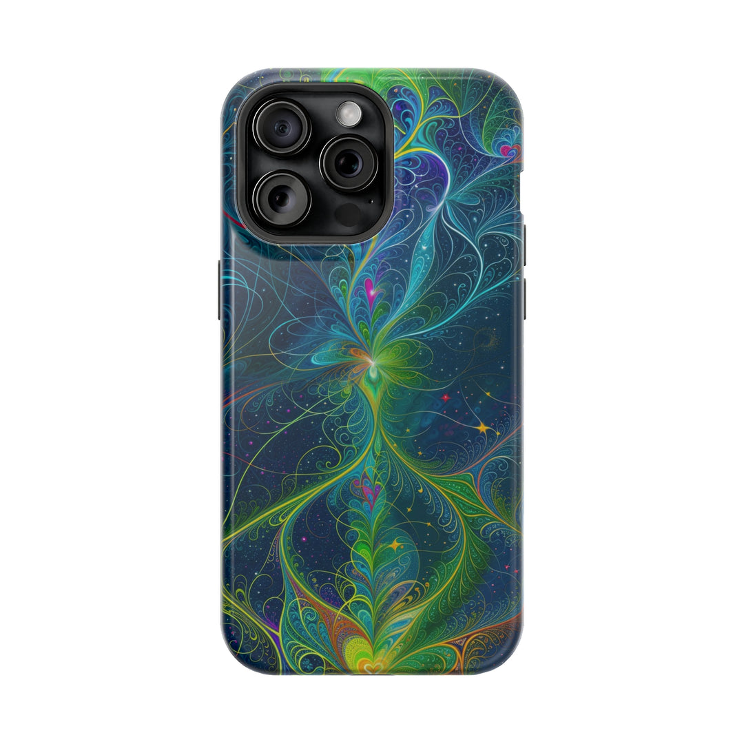 Vibrant Fractal Blossom - MagSafe Tough Case