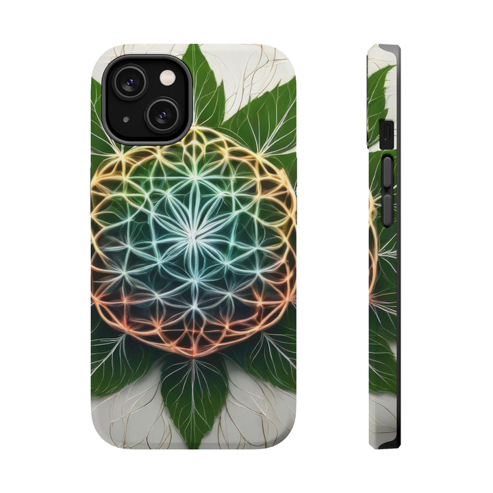 Vibrant Geometric Botanical - MagSafe Tough Case