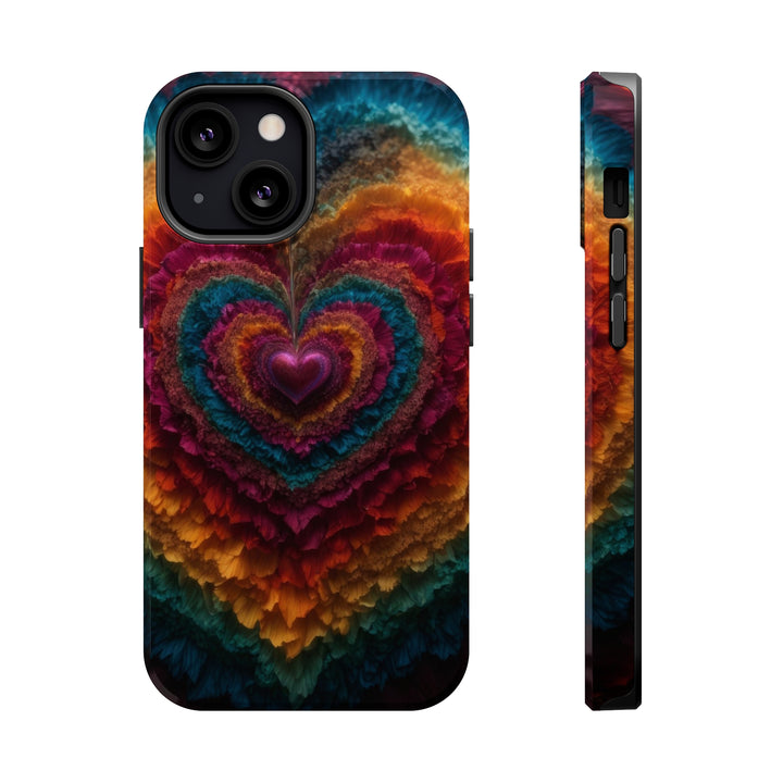 Vibrant Heart Layers - MagSafe Tough Case