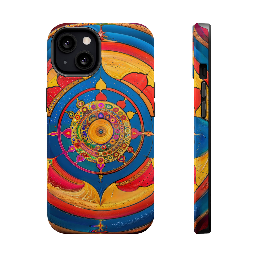 Vibrant Cosmic Spiral - MagSafe Tough Case