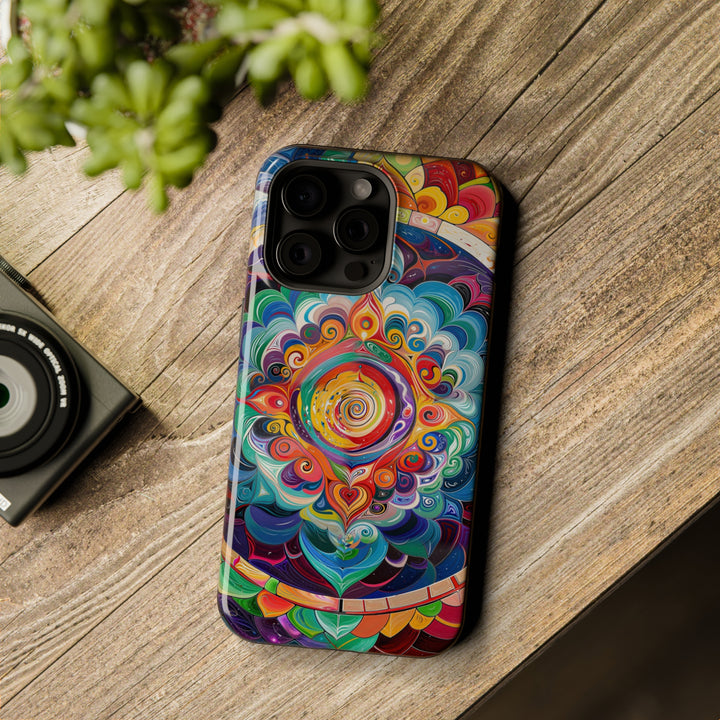 Vibrant Cosmic Mandala - MagSafe Tough Case