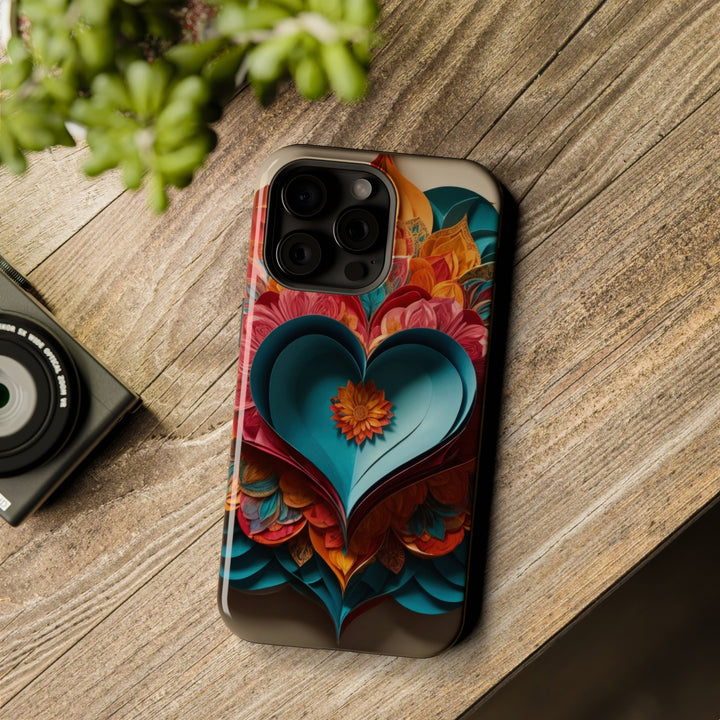 Colorful Heart Blossoms - MagSafe Tough Case