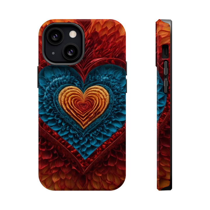 Vibrant Heart Layers - MagSafe Tough Case