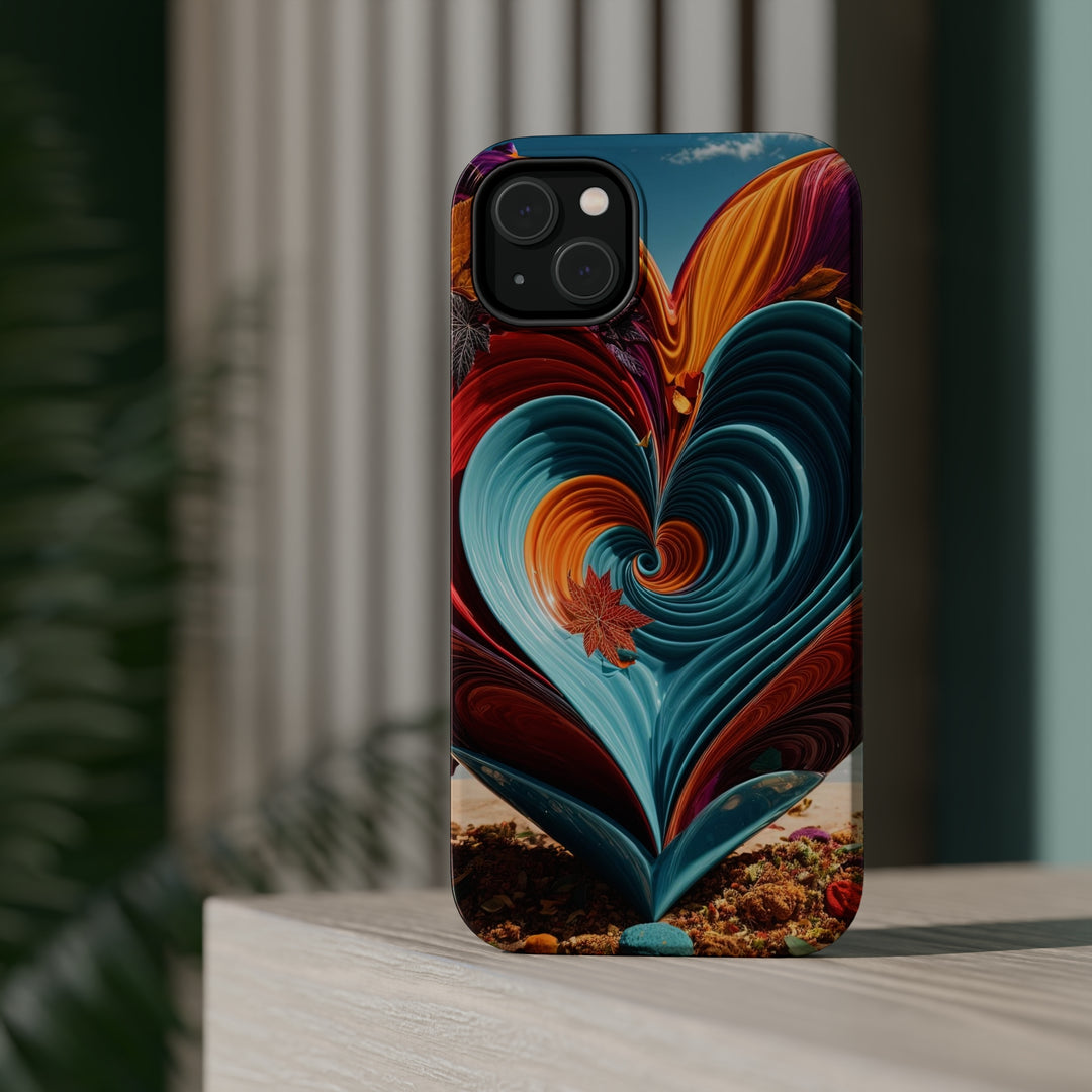 Vibrant Heart Spiral - MagSafe Tough Case