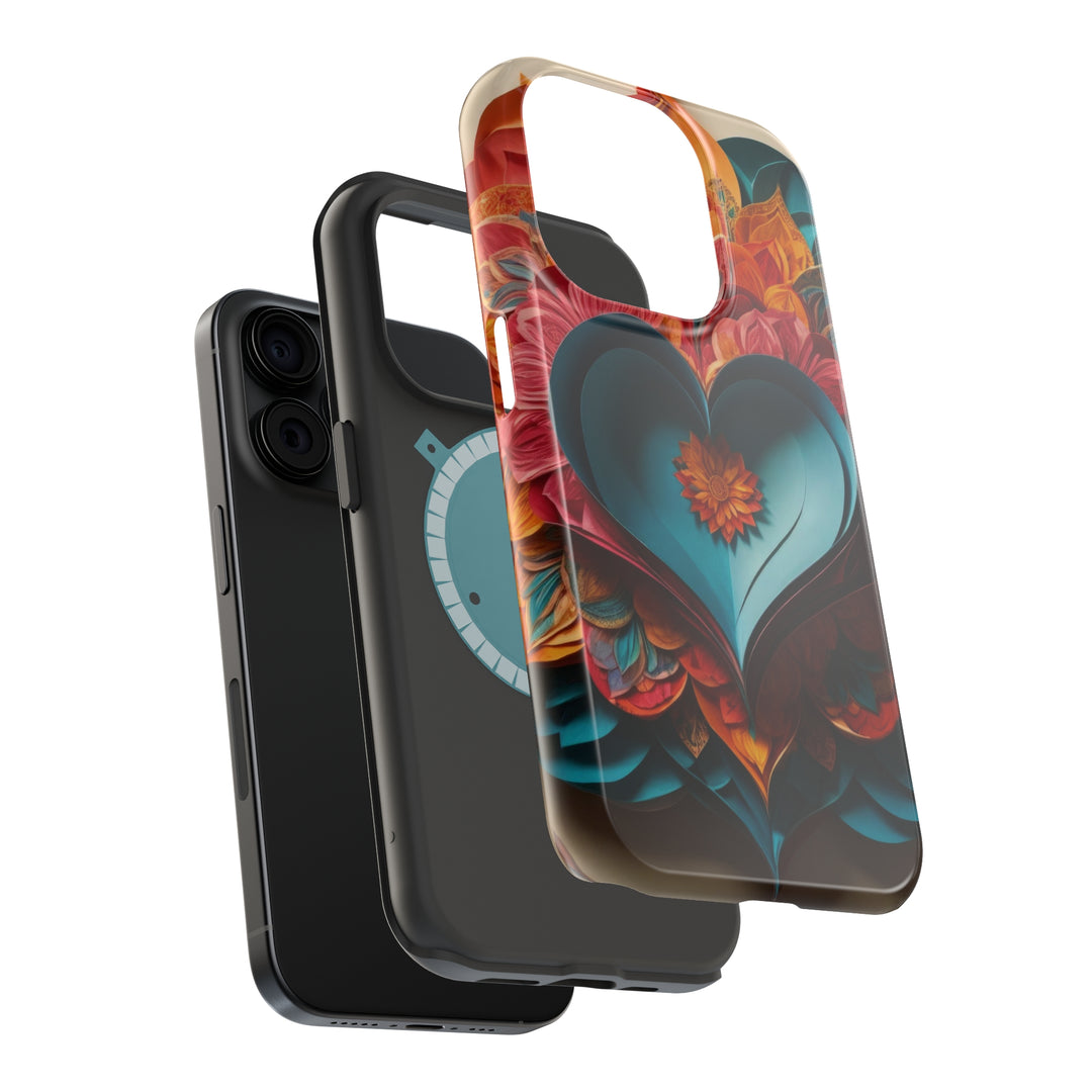Colorful Heart Blossoms - MagSafe Tough Case