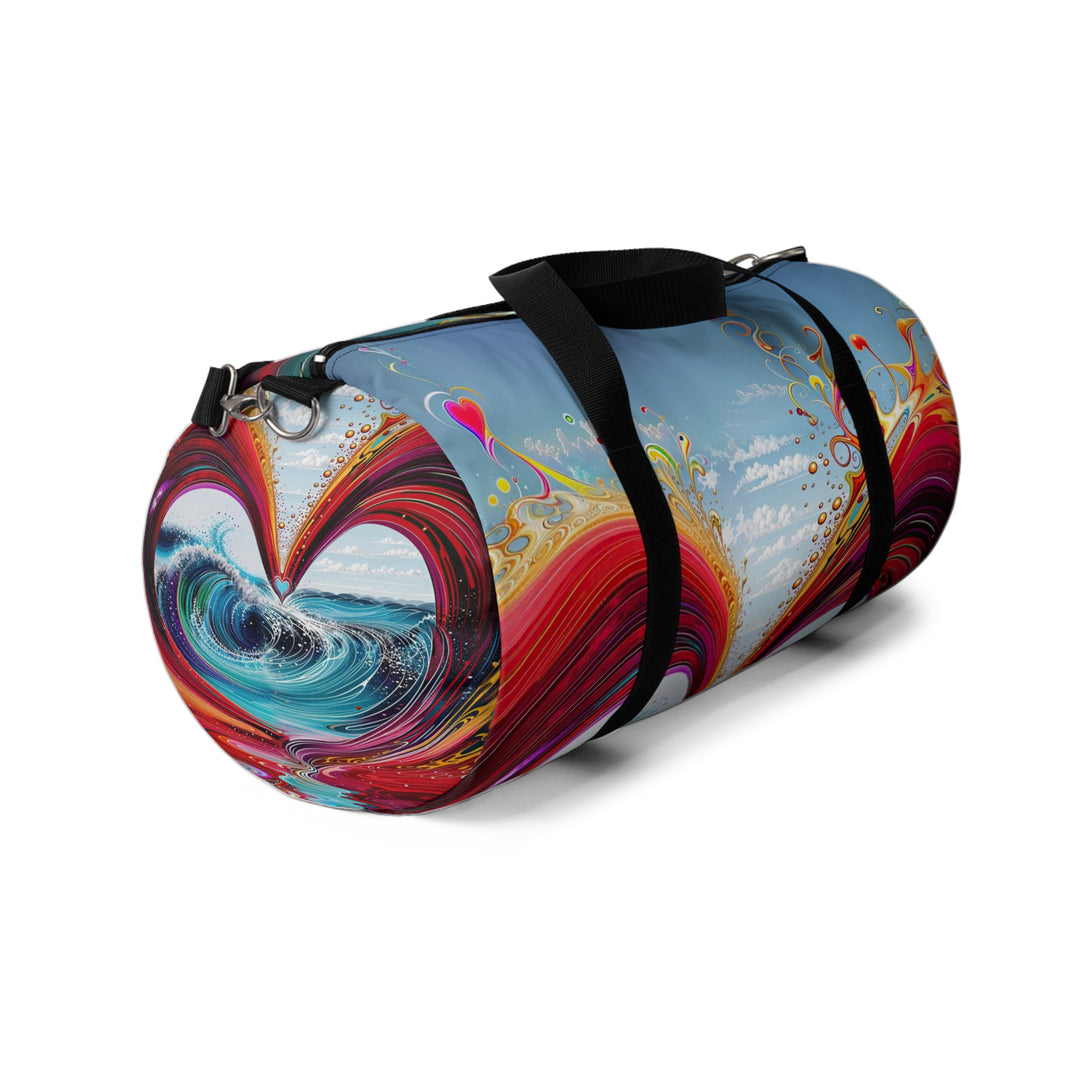 Vibrant Heart Waves - Duffle Bag