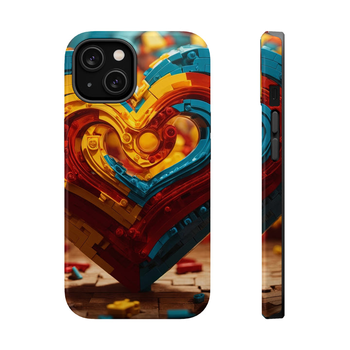 Colorful Heart Construction - MagSafe Tough Case